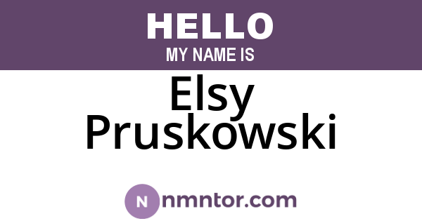 Elsy Pruskowski