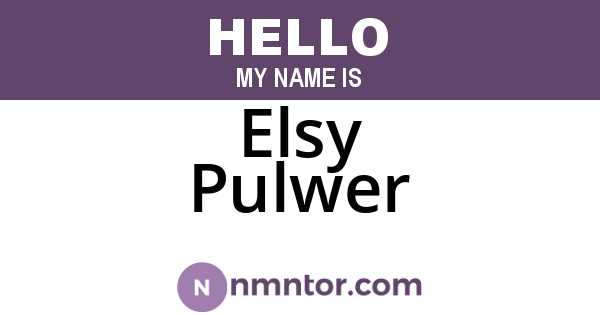 Elsy Pulwer
