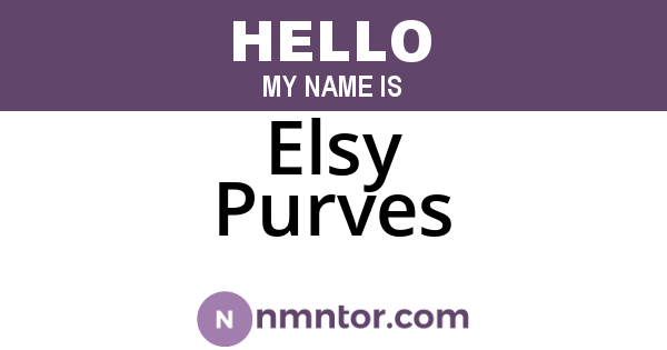 Elsy Purves