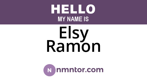 Elsy Ramon