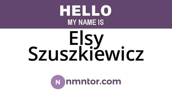 Elsy Szuszkiewicz