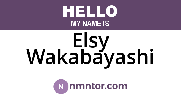 Elsy Wakabayashi