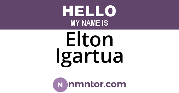 Elton Igartua