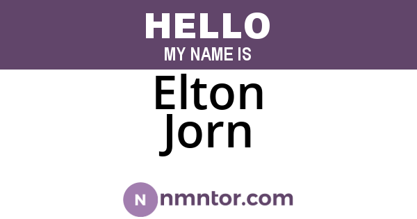 Elton Jorn