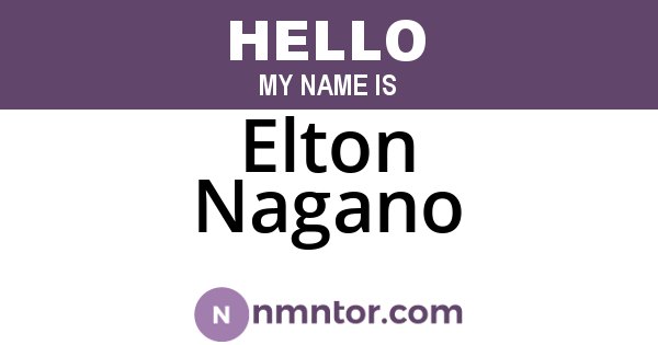 Elton Nagano
