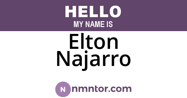 Elton Najarro
