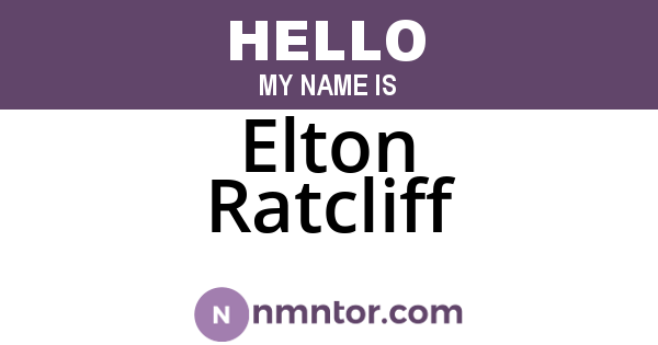 Elton Ratcliff