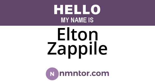 Elton Zappile