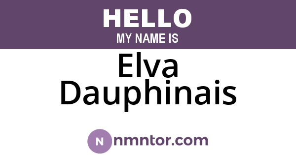 Elva Dauphinais