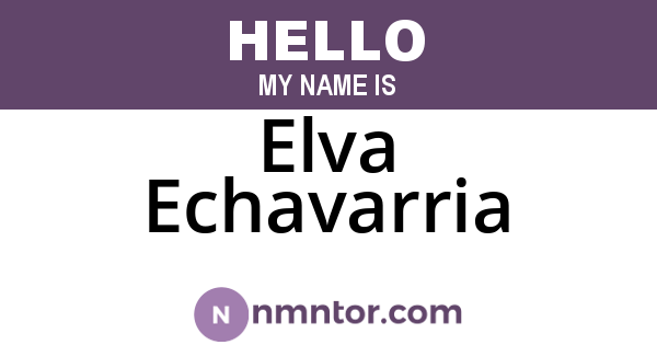 Elva Echavarria