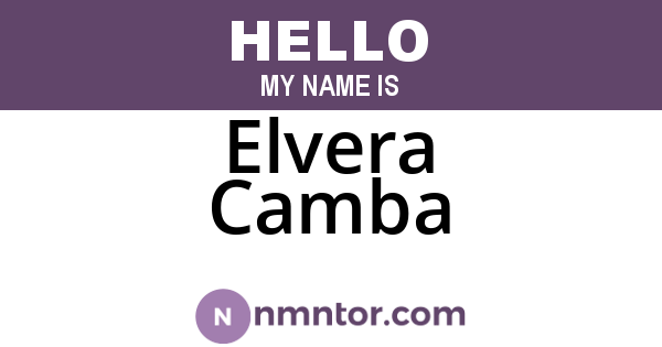 Elvera Camba