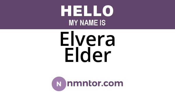 Elvera Elder