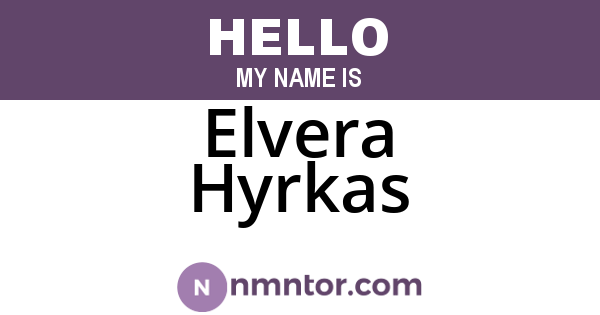 Elvera Hyrkas
