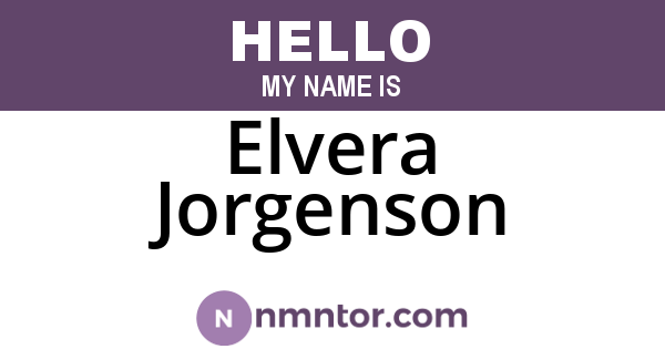 Elvera Jorgenson
