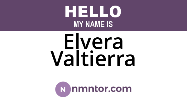 Elvera Valtierra