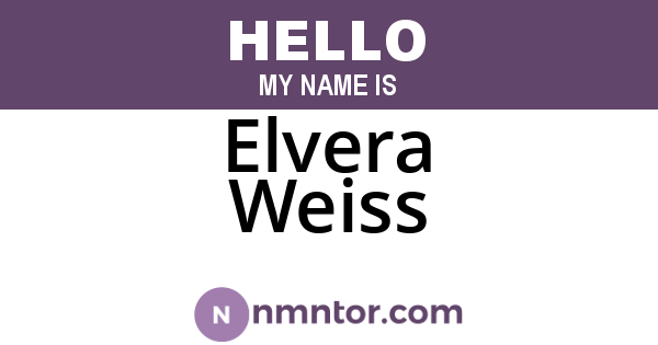 Elvera Weiss