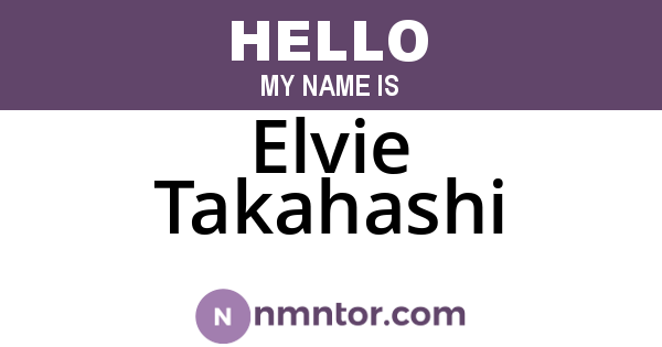 Elvie Takahashi