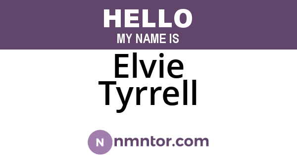 Elvie Tyrrell