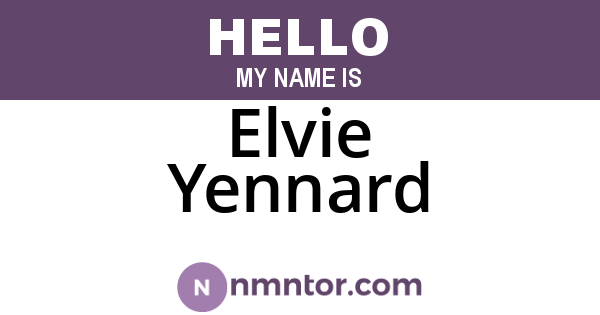 Elvie Yennard