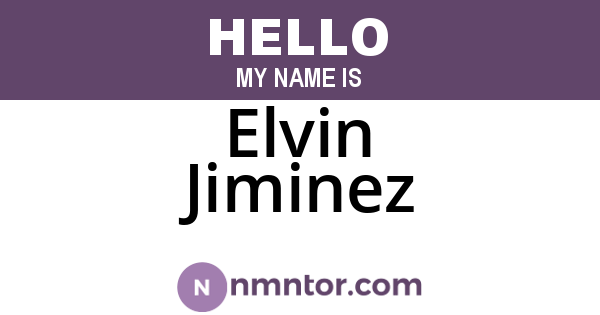 Elvin Jiminez