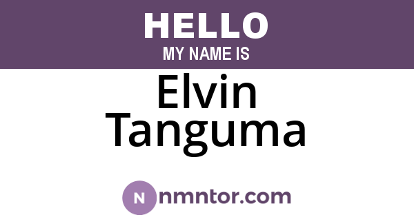 Elvin Tanguma