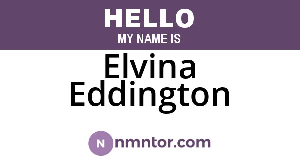 Elvina Eddington