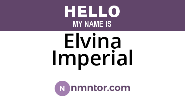 Elvina Imperial