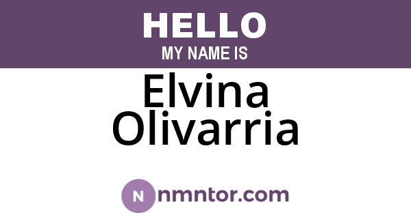 Elvina Olivarria