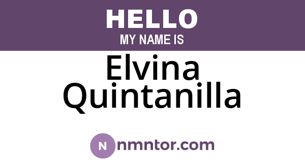 Elvina Quintanilla