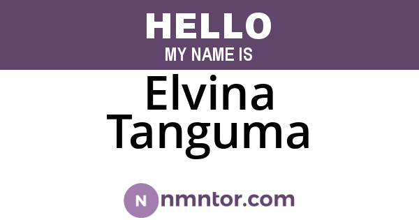 Elvina Tanguma