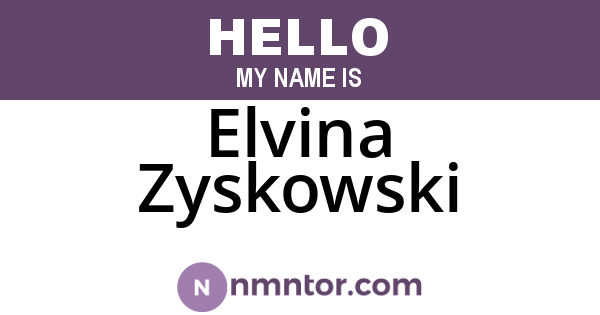 Elvina Zyskowski