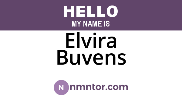 Elvira Buvens