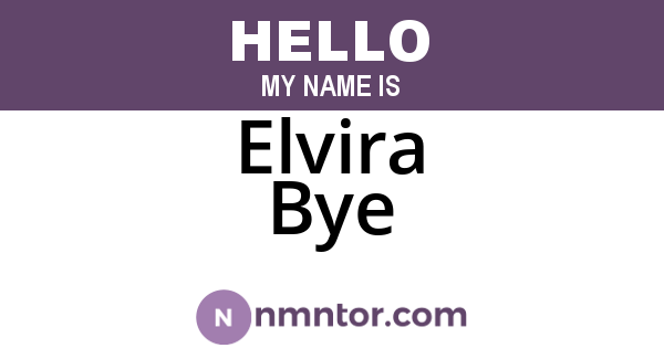 Elvira Bye