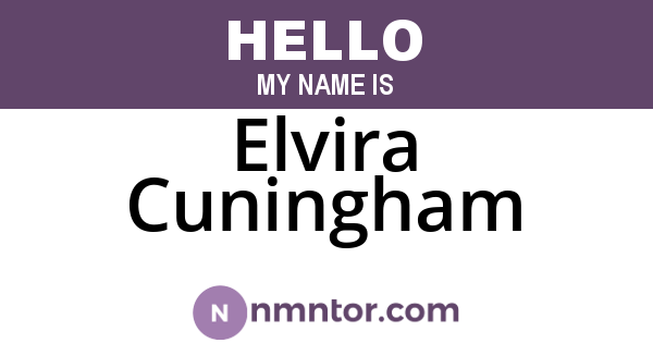 Elvira Cuningham
