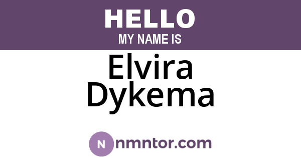 Elvira Dykema