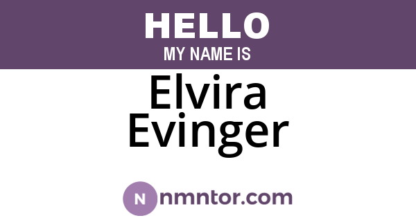 Elvira Evinger