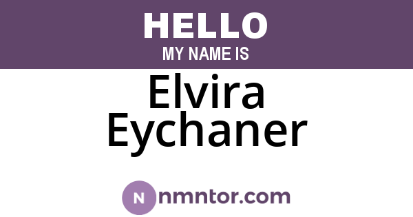 Elvira Eychaner