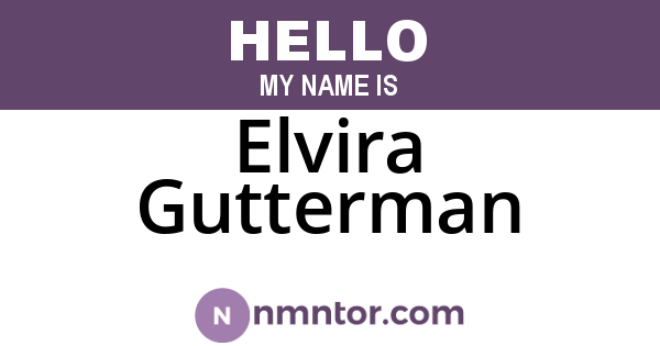 Elvira Gutterman