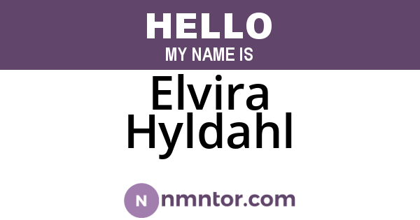 Elvira Hyldahl