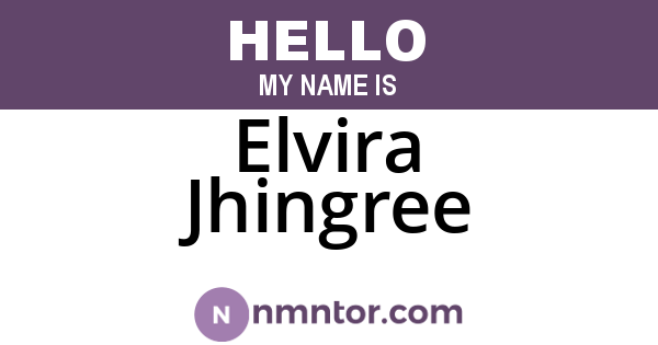 Elvira Jhingree