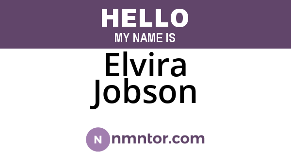 Elvira Jobson