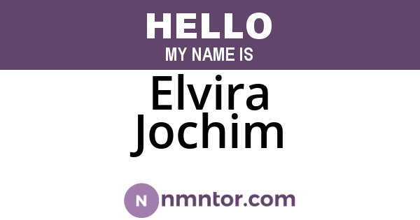 Elvira Jochim