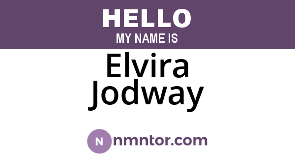 Elvira Jodway