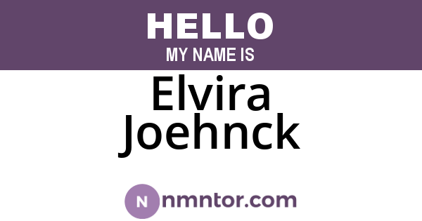 Elvira Joehnck