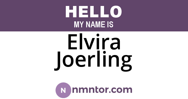Elvira Joerling