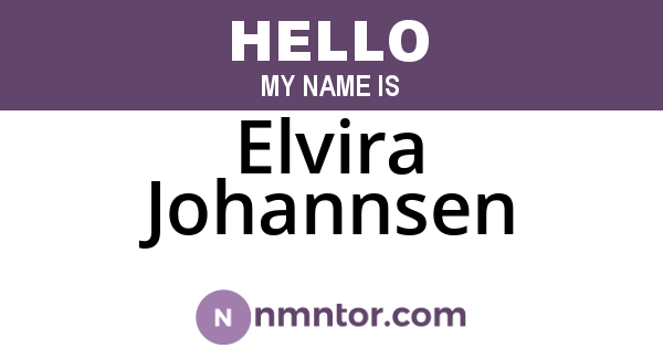Elvira Johannsen