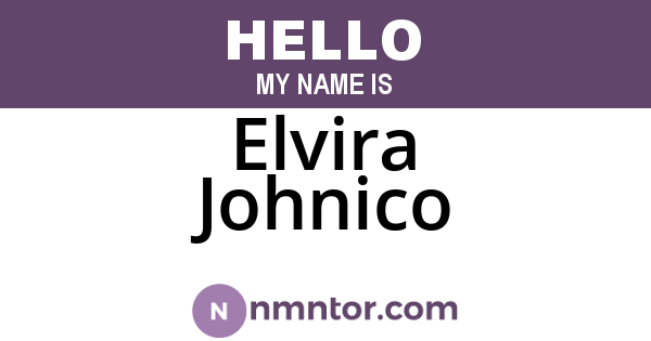 Elvira Johnico