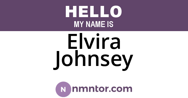Elvira Johnsey