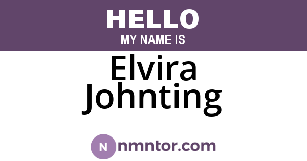 Elvira Johnting