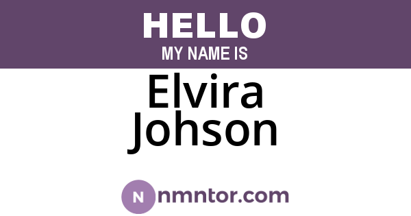 Elvira Johson
